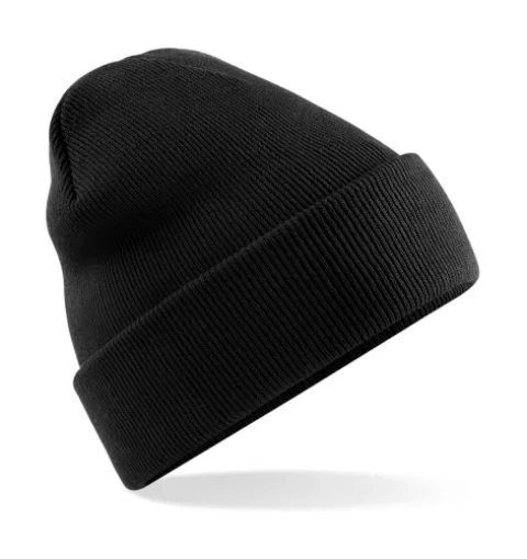 Original Cuffed Beanie, Musta